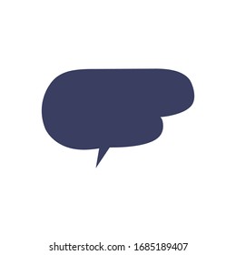 Icono de burbuja de voz para proyectos de diseño gráfico