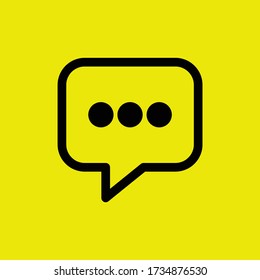 Icono de burbuja de voz para proyectos de diseño gráfico