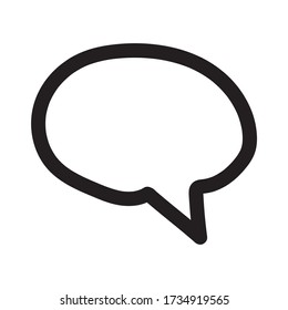 Speech Bubble Icon for Graphic Design Projects