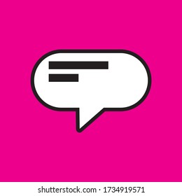 Icono de burbuja de voz para proyectos de diseño gráfico