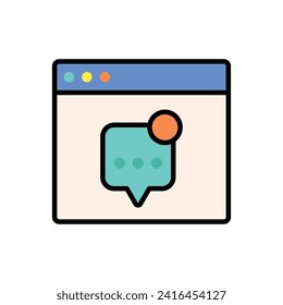 Icono de burbuja de voz para proyectos de diseño gráfico.