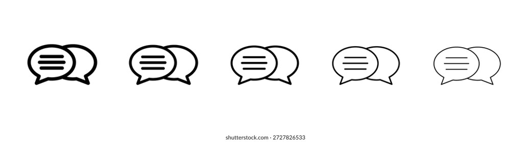 Icono de la burbuja del discurso para los Diseños gráficos. Diseño de Vector de iconos