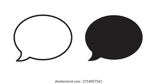 Speech bubble icon graphic doodle, sketch, outline drawing Vector illustration