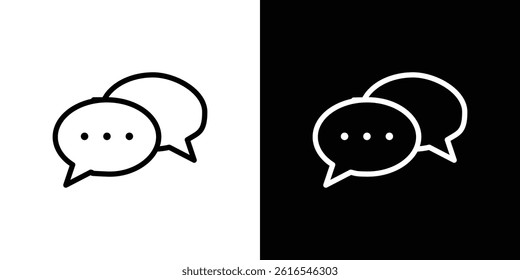 Speech bubble icon icons and symbol set. trendy illustration