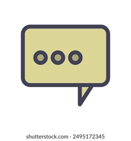 Icono de burbuja de voz ilustrado en el fondo