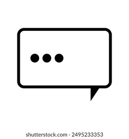 Speech bubble icon illustrated on background