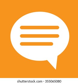 Speech bubble icon Illustration design