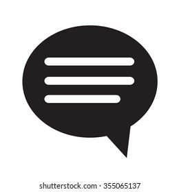 Speech bubble icon Illustration design