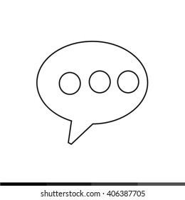 Speech Bubble Icon Illustration design