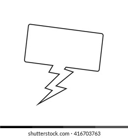Speech bubble icon illustration design