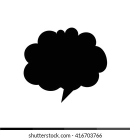 Speech bubble icon illustration design