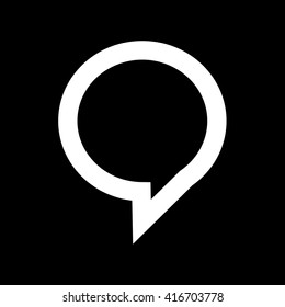 Speech bubble icon illustration design