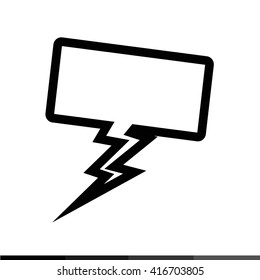 Speech bubble icon illustration design