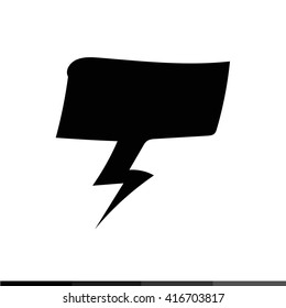 Speech bubble icon illustration design