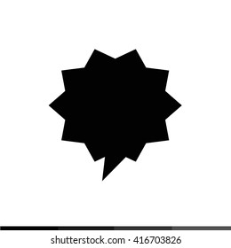 Speech bubble icon illustration design