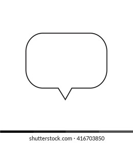 Speech bubble icon illustration design