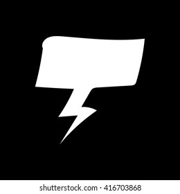 Speech bubble icon illustration design