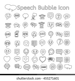 Speech Bubble icon illustration design