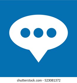 Speech bubble icon illustration design