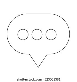 Speech bubble icon illustration design
