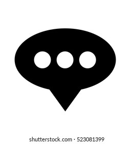Speech bubble icon illustration design