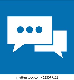 Speech bubble icon illustration design