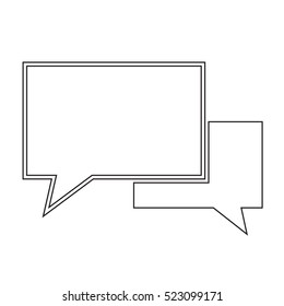 Speech bubble icon illustration design