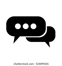 Speech bubble icon illustration design