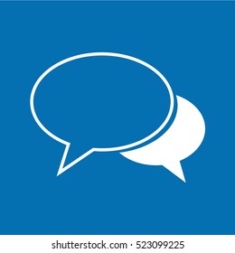 Speech bubble icon illustration design