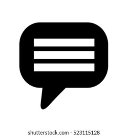 Speech bubble icon illustration design