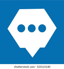 Speech bubble icon illustration design