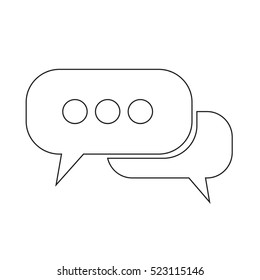 Speech bubble icon illustration design