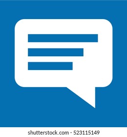 Speech bubble icon illustration design