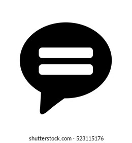 Speech bubble icon illustration design
