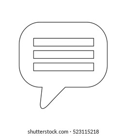 Speech bubble icon illustration design