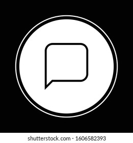Speech bubble icon illustration isolated vector sign symbol