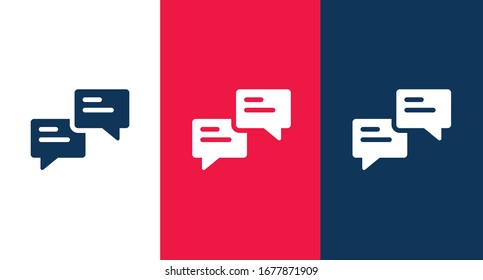 Speech bubble icon illustration isolated vector sign symbol
