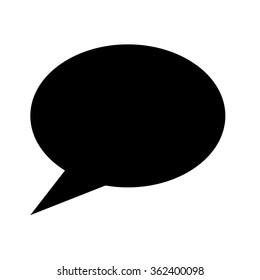 Speech bubble icon Illustration symbol design