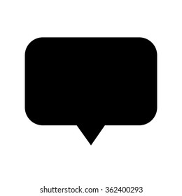 Speech bubble icon Illustration symbol design