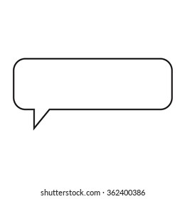 Speech bubble icon Illustration symbol design