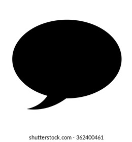 Speech bubble icon Illustration symbol design