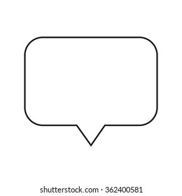 Speech bubble icon Illustration symbol design