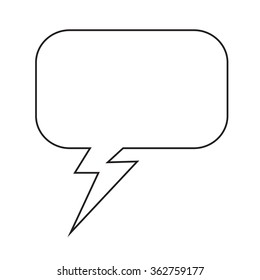 Speech bubble icon Illustration symbol design