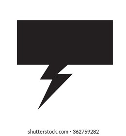 Speech bubble icon Illustration symbol design