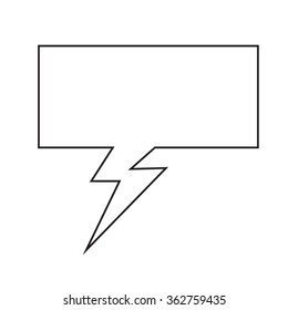 Speech bubble icon Illustration symbol design