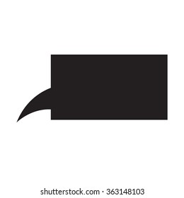 Speech bubble icon Illustration symbol design