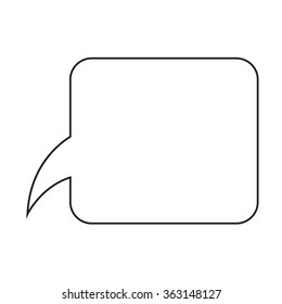 Speech bubble icon Illustration symbol design