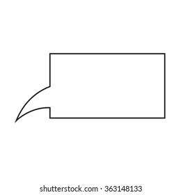 Speech bubble icon Illustration symbol design