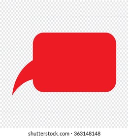 Speech bubble icon Illustration symbol design