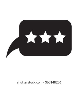 Speech bubble icon Illustration symbol design